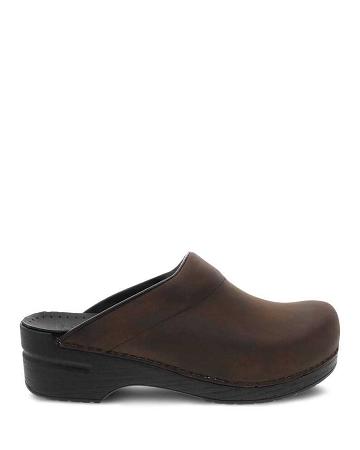 Sabots Dansko Karl Antique Sole Homme Marron Noir | FR 759JPQ